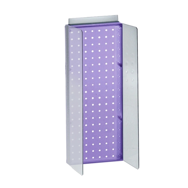 Azar Displays 8"W x 20.625"H Pegboard Powerwing Display 700359-PUR